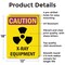 Signmission Radiation & Laser Sign, 18 in H x 12 in W, Aluminum, Rectangle OS-2PACK-CR-A-1218-V-10281 - alternate 4